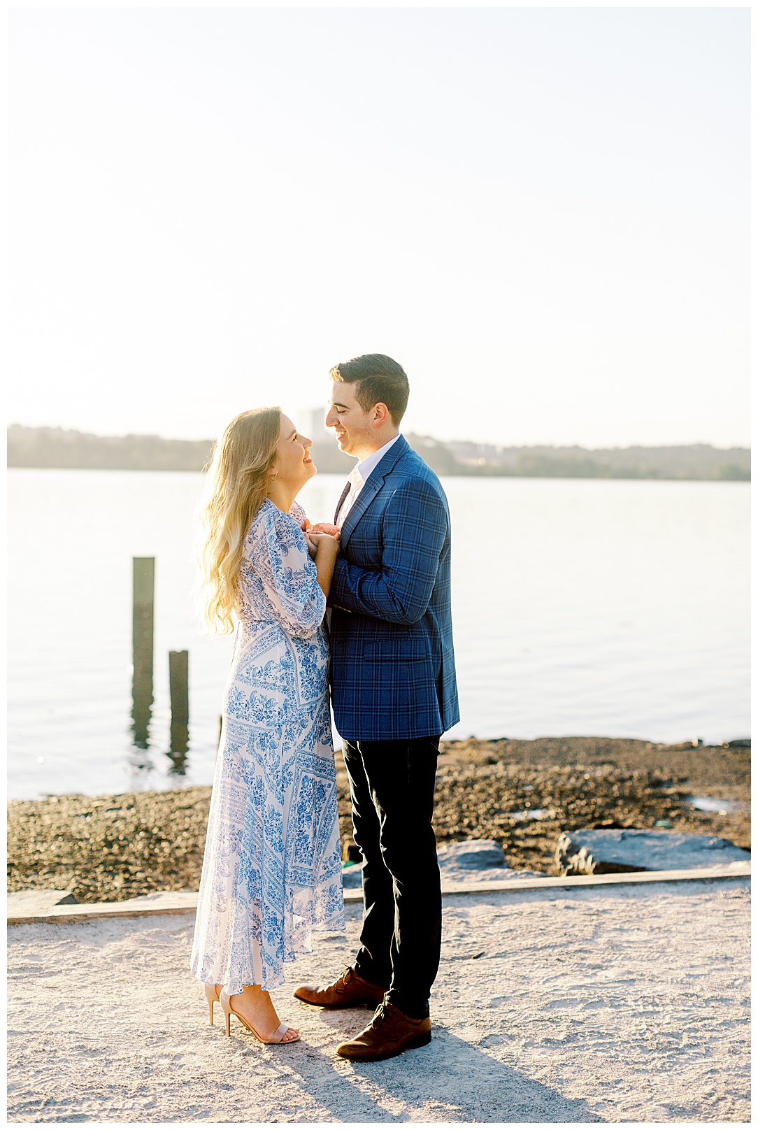 Old Town Alexandria Waterfront - Sunrise Engagement Session near DC